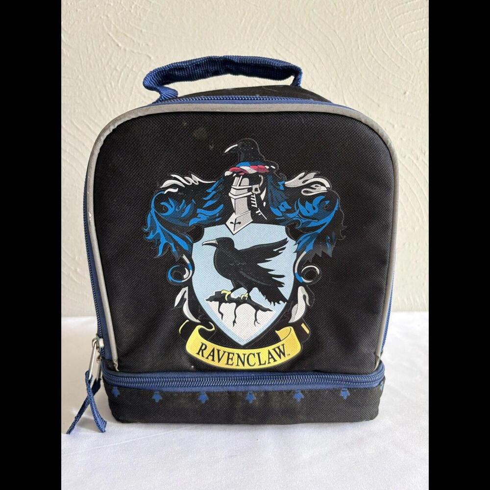 Bioworld HARRY POTTER LUNCHBOX Ravenclaw Crest DUAL COMPARTMENT Lined